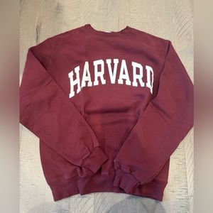 Harvard sweater crimson color